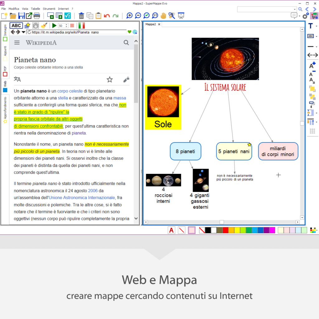 Mappe Inventate SuperMappe EVO: software installato per mappe concettuali