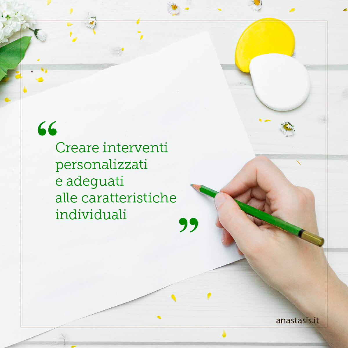 Creare interventi personalizzati e adeguati alle caratteristiche individuali