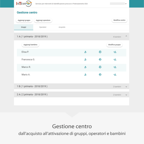 Gestione centro - InTempo