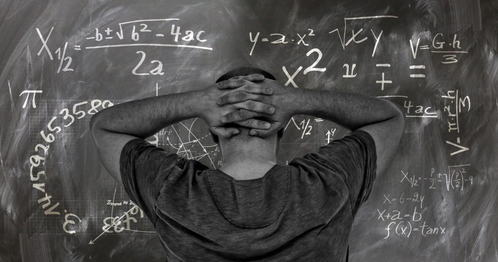 Ragazzo con difficoltà nella matematica