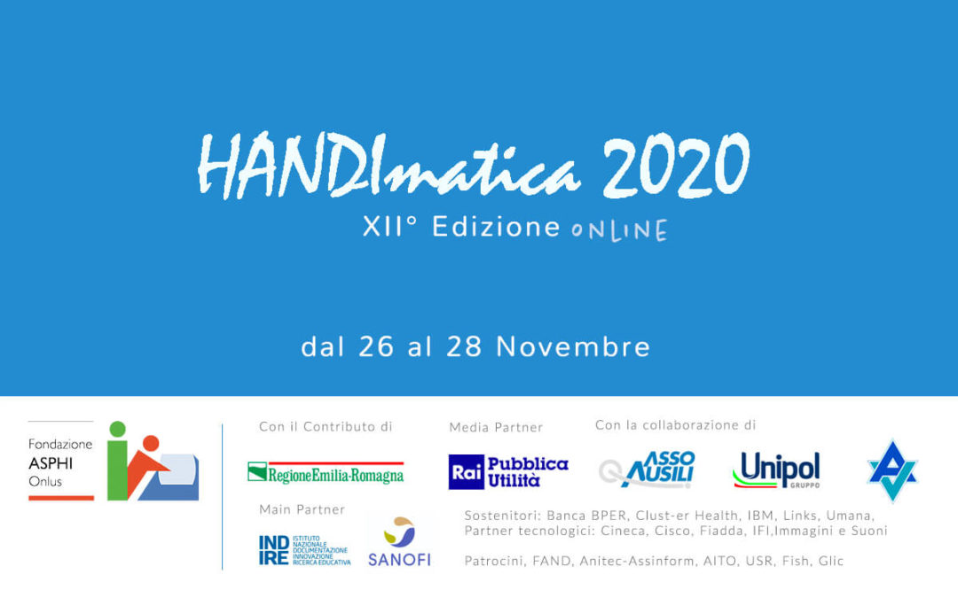 Handimatica 2020 è online! iscriviti gratuitamente