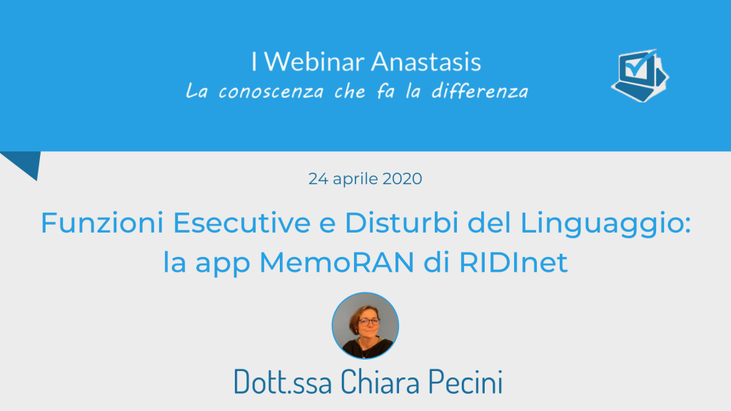 Webinar RIDInet Chiara Pecini - estratto sulle Funzioni Esecutive