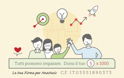 Dona una “borsa di studio” alle famiglie che ne hanno bisogno con il tuo 5×1000 ad Anastasis