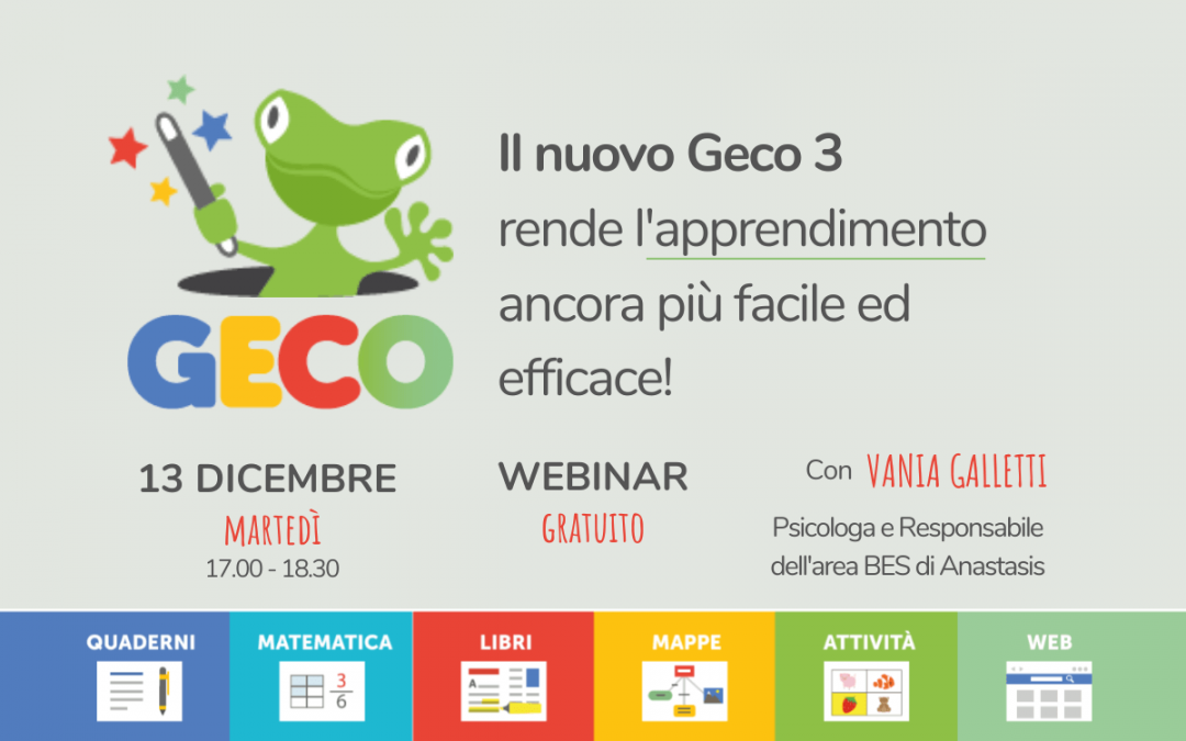 Il nuovo GECO 3 rende l’apprendimento ancora più facile ed efficace!