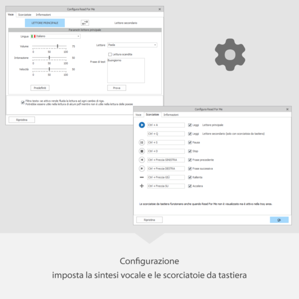 Read for Me: configurazione