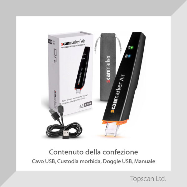 Contenuto della confezione della Scanmarker Air