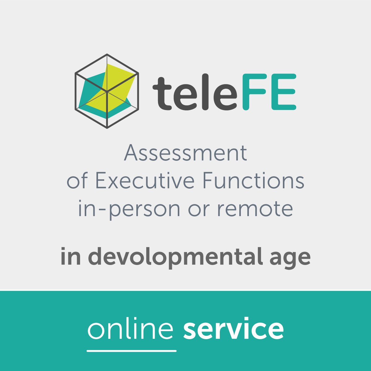 TeleFE - Assessment<br />
of Executive Functions in-person or remote in developmental age