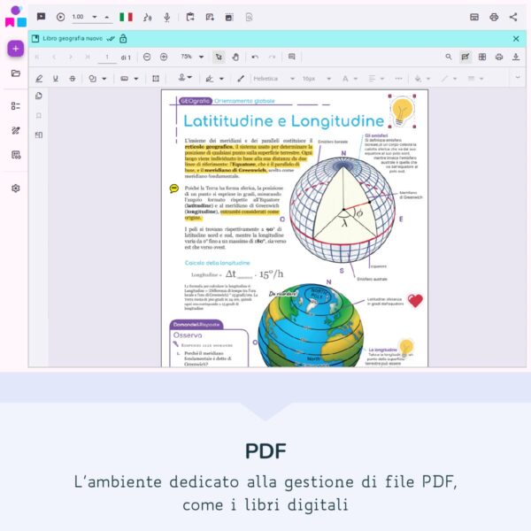 PDF: l'ambiente dedicato alla gestione di file pdf, come i libri digitali