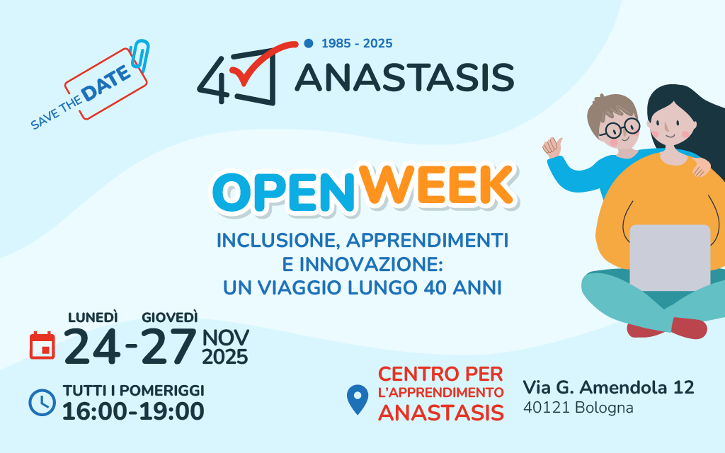 Locandina dell'Open Week di Anastasis