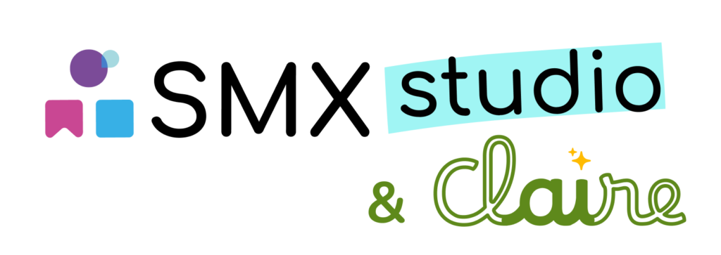 Logo SMX studio e Claire AI