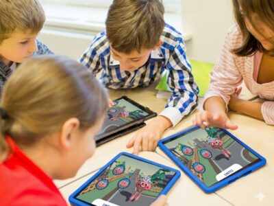 Locandina del webinar: "Il Mondo degli Elli, la nuova app di RIDInet per potenziare le Funzioni Esecutive"