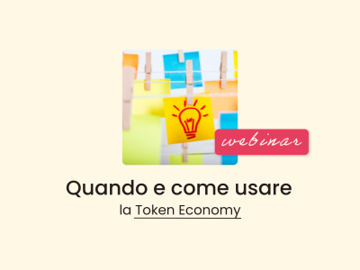 Locandina del webinar sulla token economy