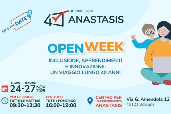 Locandina dell'Open Week di Anastasis